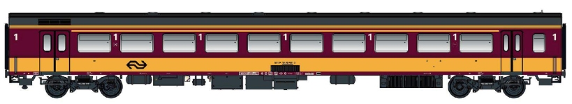 LS Models LS44261 - H0 - Personenwagen ICR 1. Kl. Benelux, NS, Ep. VI